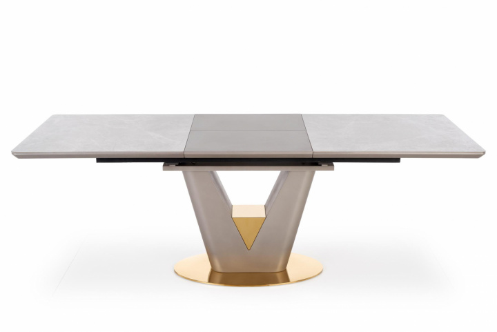 Matbord \'Valentino\' 160-220cm - Grå/mässing i gruppen Möbler / Bord / Matbord hos Reforma (2010001188223)