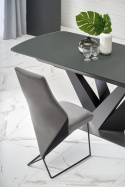 Matbord \'Patrizio\' 160-200cm - Grå/svart