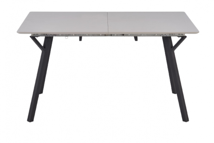 Matbord 'Viksten' 140-180x80cm - Svart/Grå