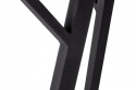 Matbord \'Viksten\' 140-180x80cm - Svart/Grå