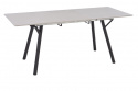 Matbord \'Viksten\' 140-180x80cm - Svart/Grå