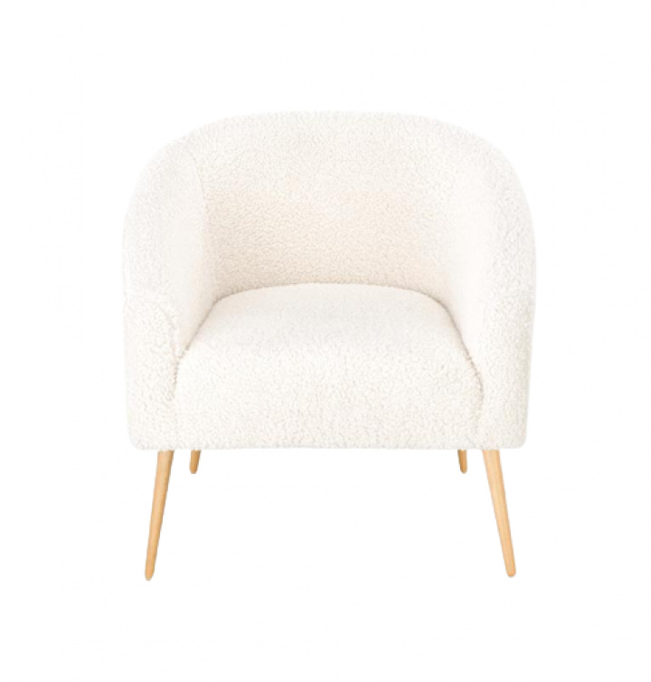 Fåtölj 'Lugnet' - Creme/Natur