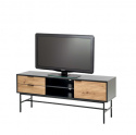 Tv-bänk \'Sandviken\' - Svart/Ek