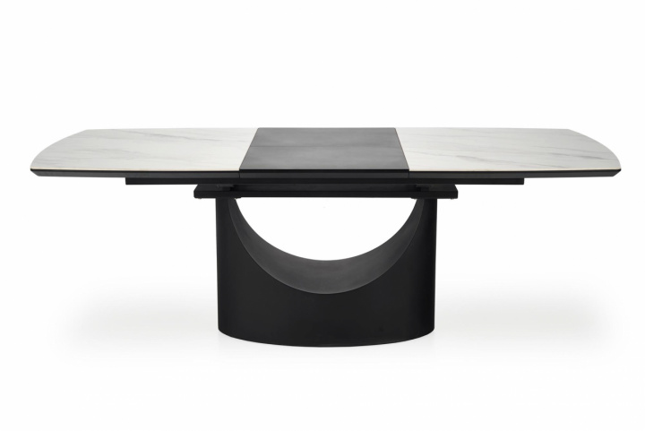 Matbord \'Osman\' 160-220cm - Vit/svart i gruppen Möbler / Bord / Matbord hos Reforma (2010001196723)