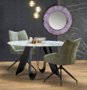 Matbord \'Giovanni\' Runt 135cm - Grön/svart