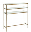 Sidobord - Guld/Glas