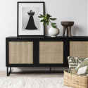 Sideboard \'Sailor\' - Svart/Natur