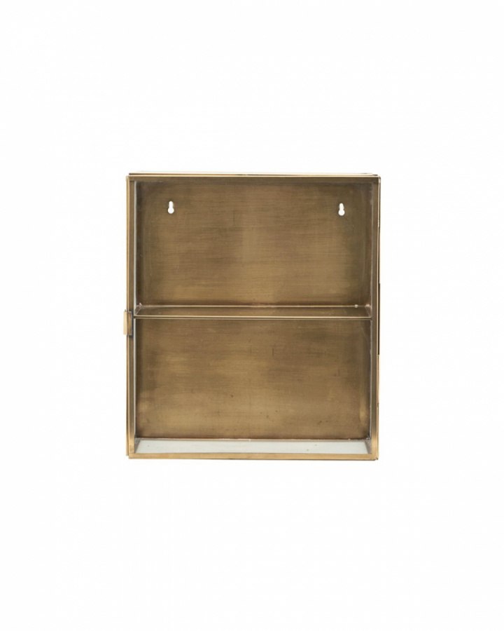 Skåp \'Glass\' 35X15 - Mässing i gruppen KAMPANJ / Möbler / Hyllor & Förvaring hos Reforma (203660751)