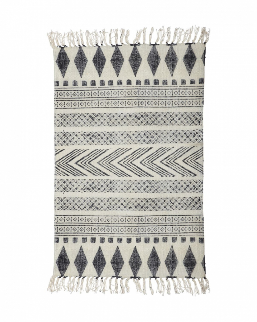 Matta \'Block\' - Gr/Svart