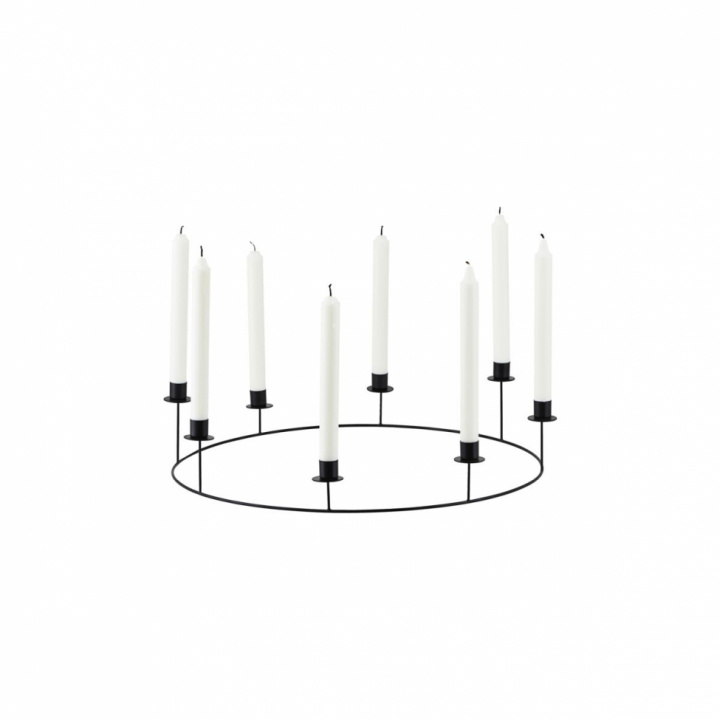 Ljustake \'Ring\' - Svart 50Ø i gruppen Jul / Juldekorationer / Adventsljusstakar hos Reforma (205340861)