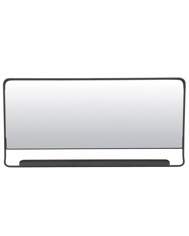 Spegel med hylla \'Chic\' - Svart 40x80cm i gruppen RUM / Badrum / Speglar hos Reforma (2072908010)