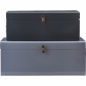 2-pack förvaringslådor \'Metal\' - Blå