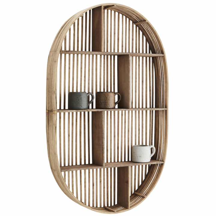 Vgghylla \'Oval Bamboo\' - Natur i gruppen RUM / Hall / Frvaring hos Reforma (20Y5009)