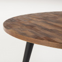Matbord \'Mo\' Runt 110cm - Teak/Stål 