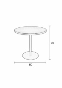 Bistro bord \'Albert\' - Svart