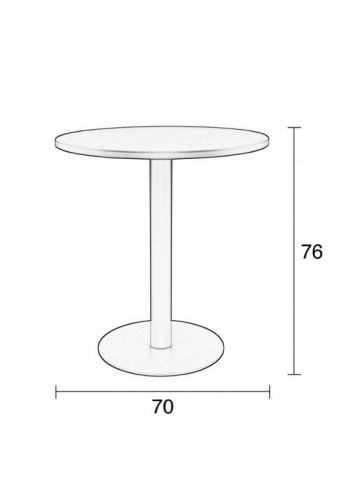 Bistro bord \'Maze\' 70 Vit