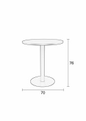 Bistro bord \'Maze\' Runt 70cm - Grön