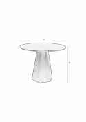 Matbord \'Pilar\' Runt 100cm - Svart