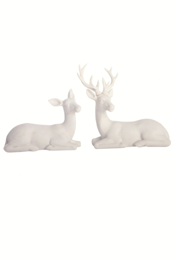 Rådjur i porslin 2 st i gruppen hos Reforma (21027-Porcelain-HD-M)