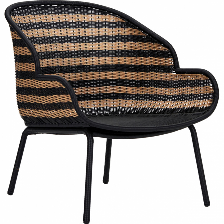 Loungestol \'Hapur\' - Natur/Svart i gruppen Möbler / Utemöbler / Loungemöbler hos Reforma (210940305)