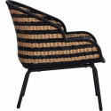 Loungestol \'Hapur\' - Natur/Svart