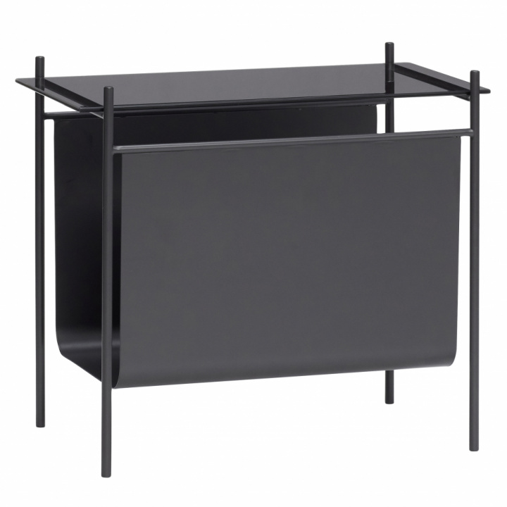 Bord & Tidningshållare - Svart