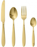Eleganta bestick \'Frea\' - Borstat guld 4 delar