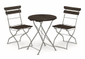 Cafébord \'Krögaren\' Runt 60cm - Svart