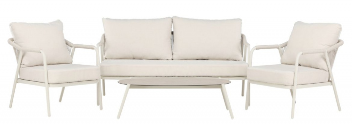 Loungeset \'Cada\' - Beige i gruppen Möbler / Utemöbler / Utegrupper hos Reforma (2139-222)