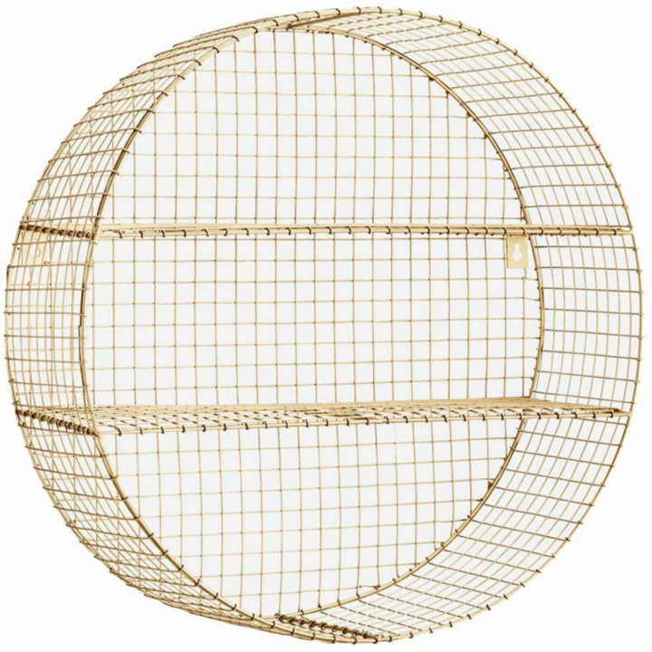 Vägghylla 'Circle' - Mässing - Madam Stoltz