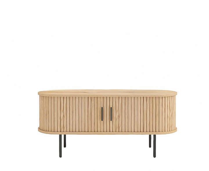 Tv bänk \'Holmvik\' - Natur/Svart i gruppen Möbler / Hyllor & förvaring / TV-Bänkar hos Reforma (2251-natur-svart)
