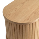 Tv bänk \'Holmvik\' - Natur/Svart