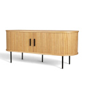 Tv bänk \'Holmvik\' - Natur/Svart
