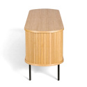 Tv bänk \'Holmvik\' - Natur/Svart