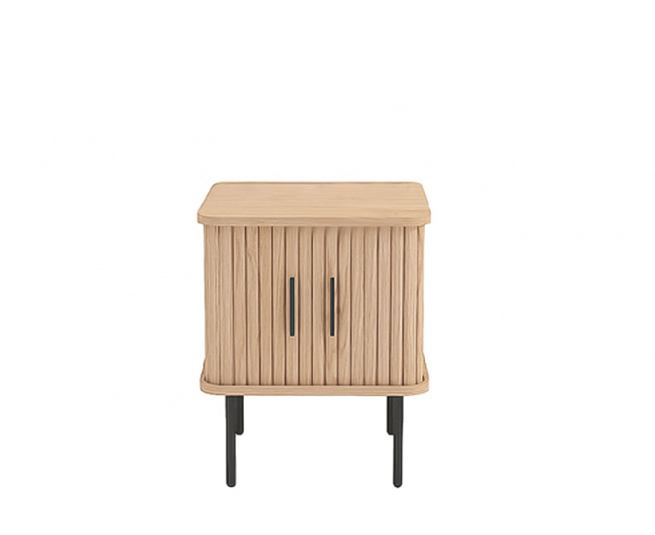 Sängbord \'Holmvik\' - Natur/Svart i gruppen Möbler / Bord / Sängbord hos Reforma (2257-natur-svart)