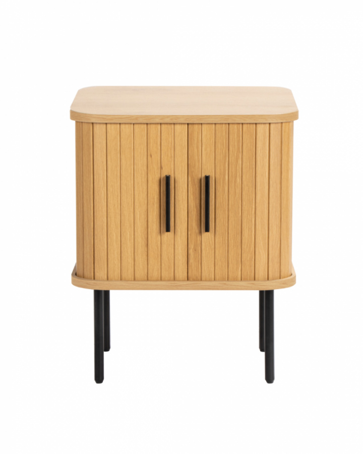 Sängbord \'Holmvik\' - Natur/Svart i gruppen Möbler / Bord / Sängbord hos Reforma (2257-natur-svart)