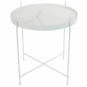 Soffbord \'Cupid Marble\' - Vit marmor
