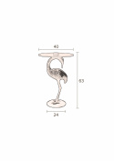 Sidobord \'Crane\' - Svart