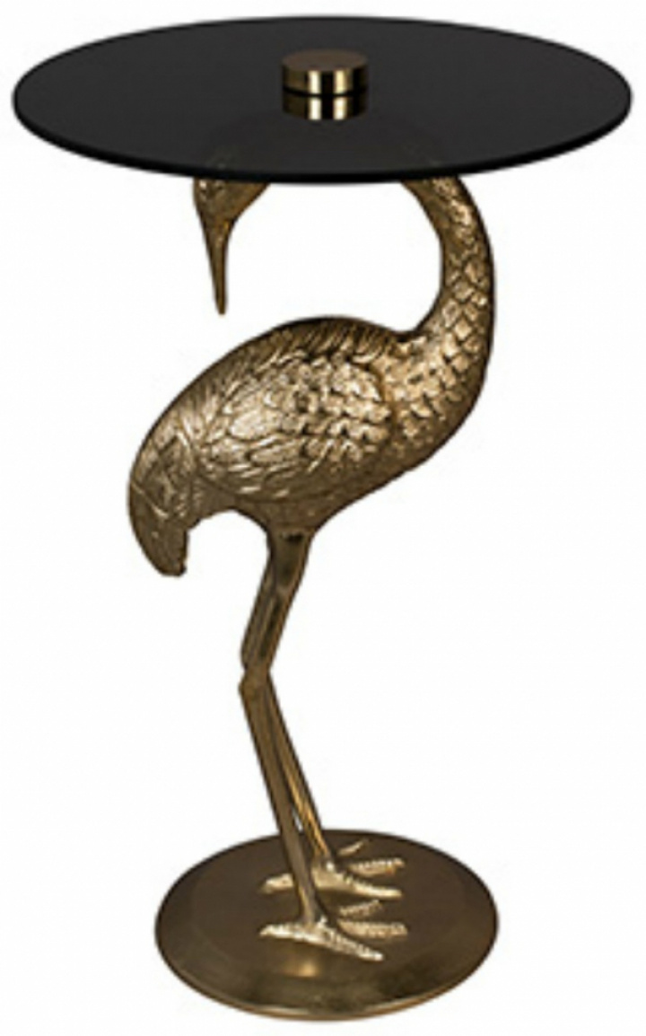 Sidobord 'Crane' - Guld/Svart