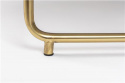Soffbord \'Timpa\' Runt 70cm  - Grön marmor/Guld