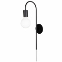 Vägglampa \'Grace\' - Svart