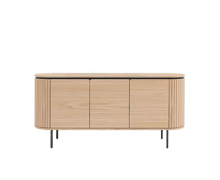 Sideboard \'Fjällbacka\' - Natur/Svart i gruppen Möbler / Hyllor & förvaring / Sideboards hos Reforma (2375-natur-svart)