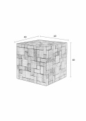 Soffbord \'Mosaic\' - Återvunnet trä