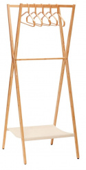 Klädhängare med galgar - Bambu/Natur