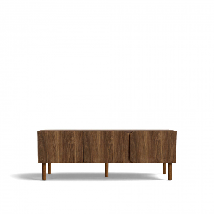 Tv-bänk \'Lövhamn\' S - Valnöt i gruppen Möbler / Hyllor & förvaring / TV-Bänkar hos Reforma (2500-walnut)