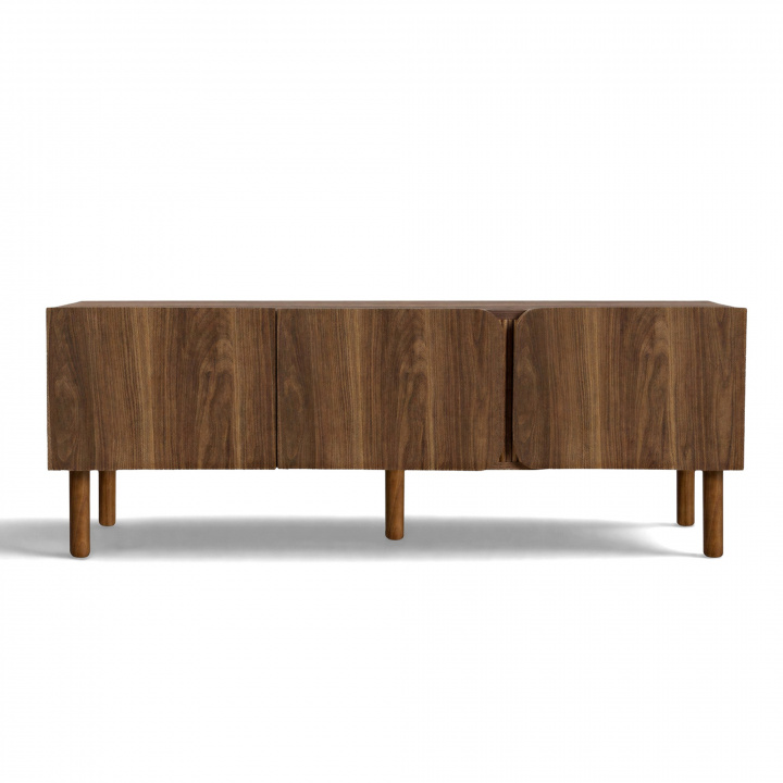 Tv-bänk \'Lövhamn\' 150x42x55cm - Valnöt i gruppen Möbler / Hyllor & förvaring / TV-Bänkar hos Reforma (2500-walnut)