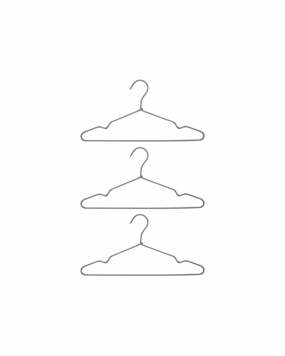 Galge \'Wire\' - Ljusgr (3-pack)
