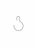 Rund galge \'Wire\' 3-pack - Mörkgrå 