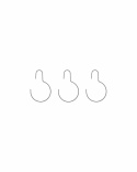 Runda galgar \'Wire\' - Ljusgrå