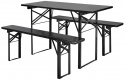 Bord och bänkar \'Garden\' 160x60cm - Svart